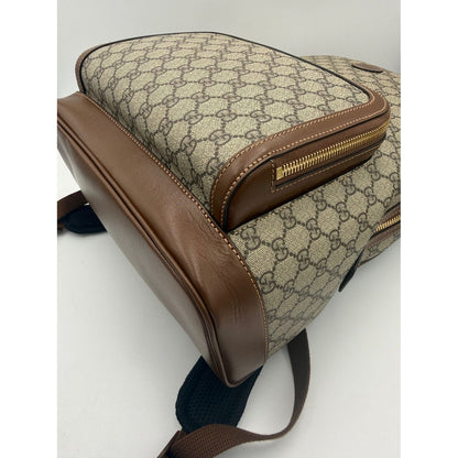 Gucci GUCCI GG Supreme and Leather Backpack