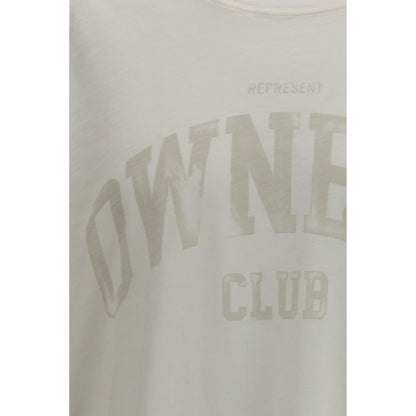 Represent White Cotton T-Shirt