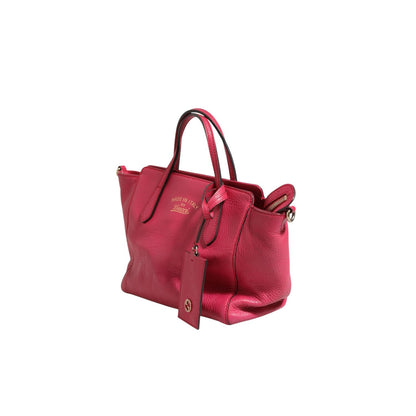 Gucci Swing Leather 2Way Tote Bag