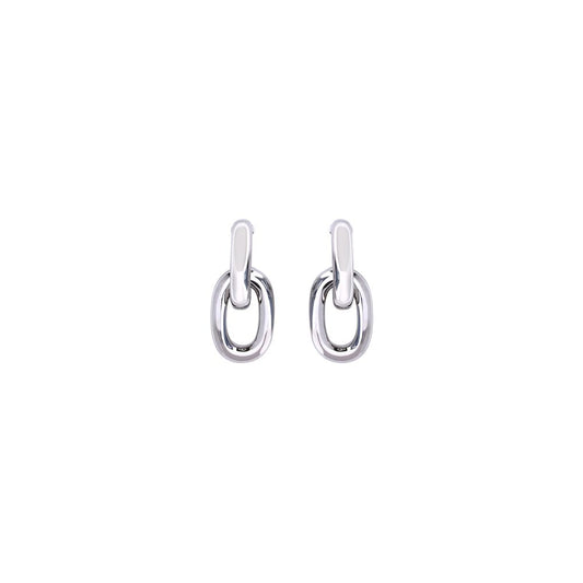 Rabanne Silver Resin Earrings