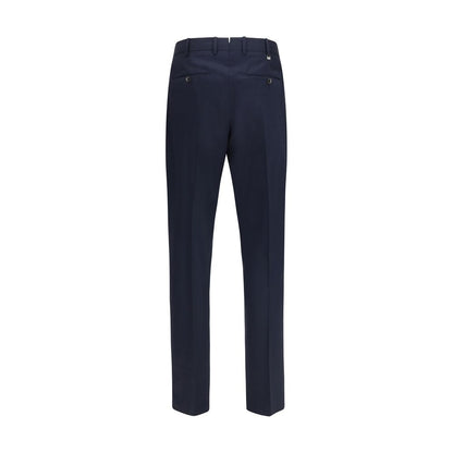 PT Torino Blue Wool Oves Aries Casual Pants