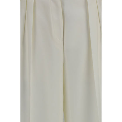 Calvin Klein White Wool Oves Aries Casual Pants