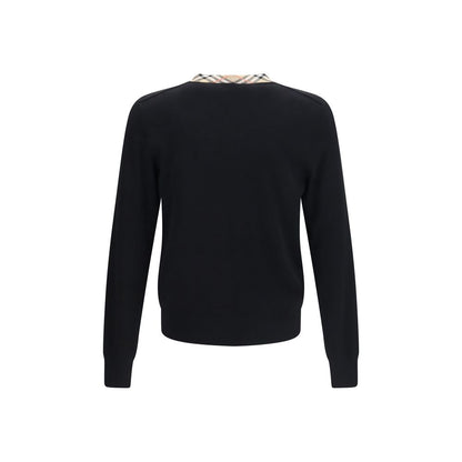 Burberry Black Wool Oves Aries Sweatshirt