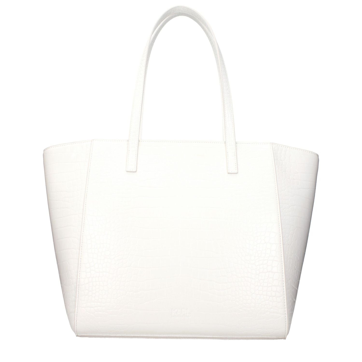 Karl Lagerfeld White Polyethylene Shoulder Bag