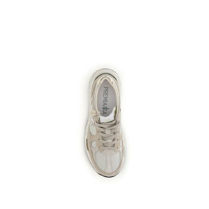 Premiata Beige Polyamide Athletic Sneakers