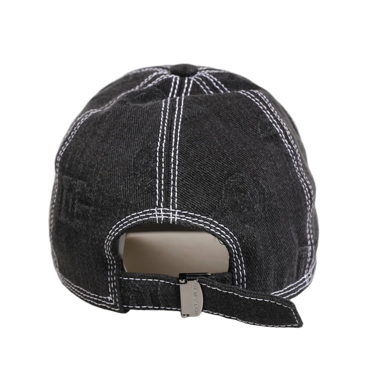Dolce & Gabbana Men Black Cotton 6 Panel Baseball Capello Hat