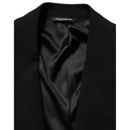Dolce & Gabbana Black Wool Single Breasted Men Blazer Jacket