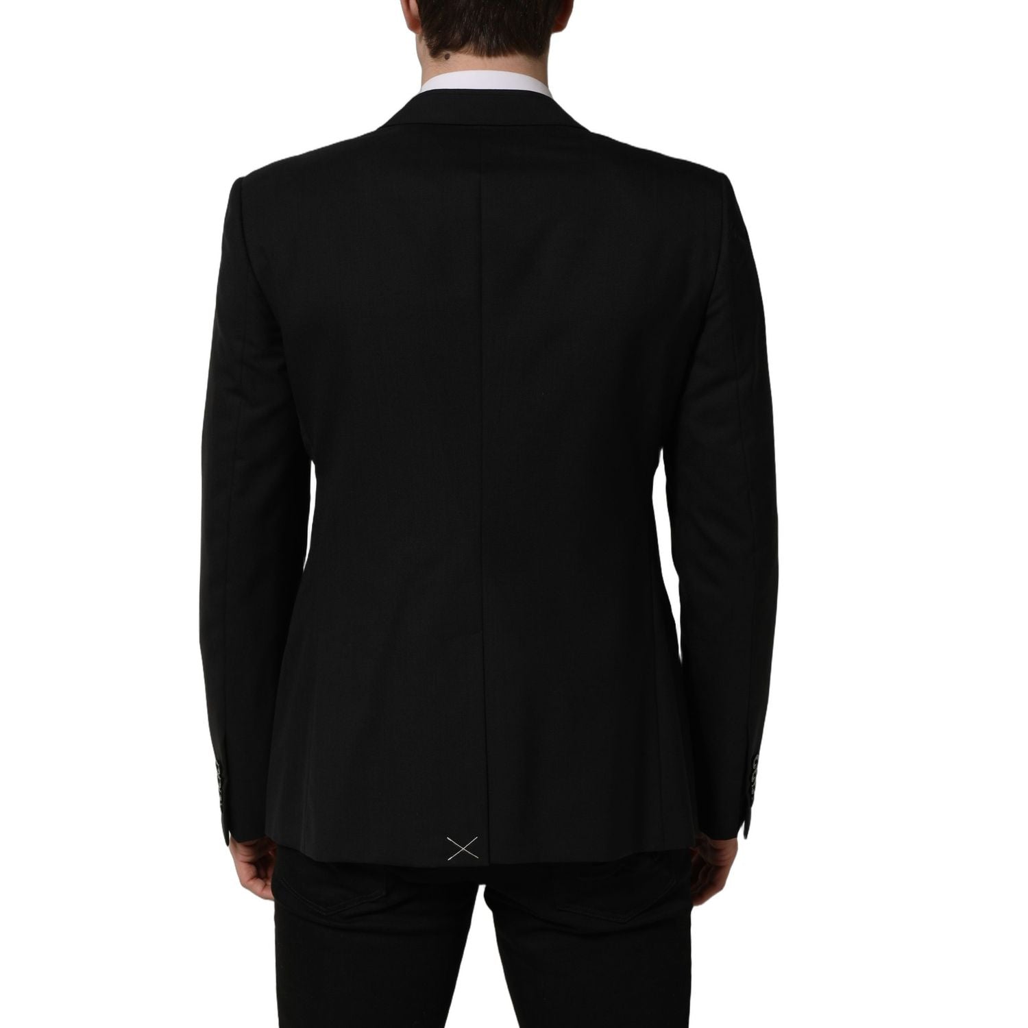 Dolce & Gabbana Black Wool Single Breasted Blazer Jacket
