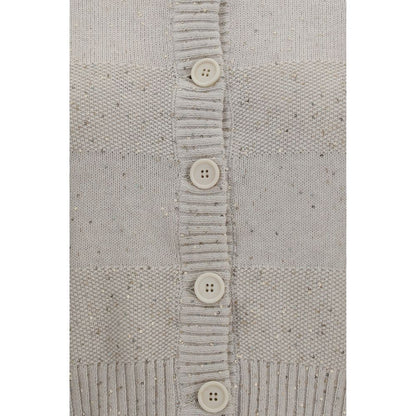 Brunello Cucinelli Beige Cotton Sweatshirt