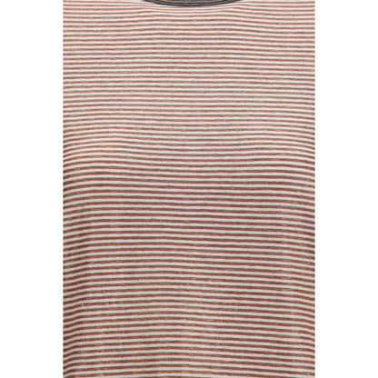 Brunello Cucinelli Orange Linen T-Shirt