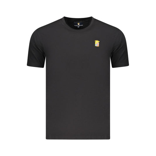 Marina Militare Black Cotton Men's T-Shirt