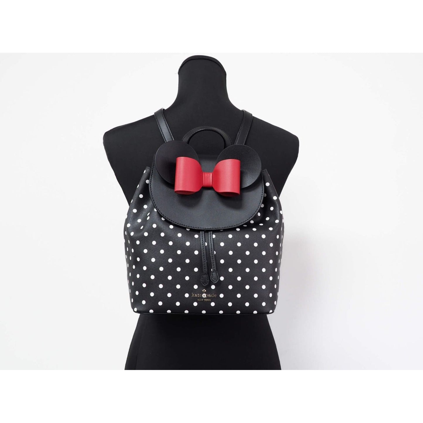 Kate Spade Disney Minnie Mouse Medium Leather Backpack Bookbag Bag