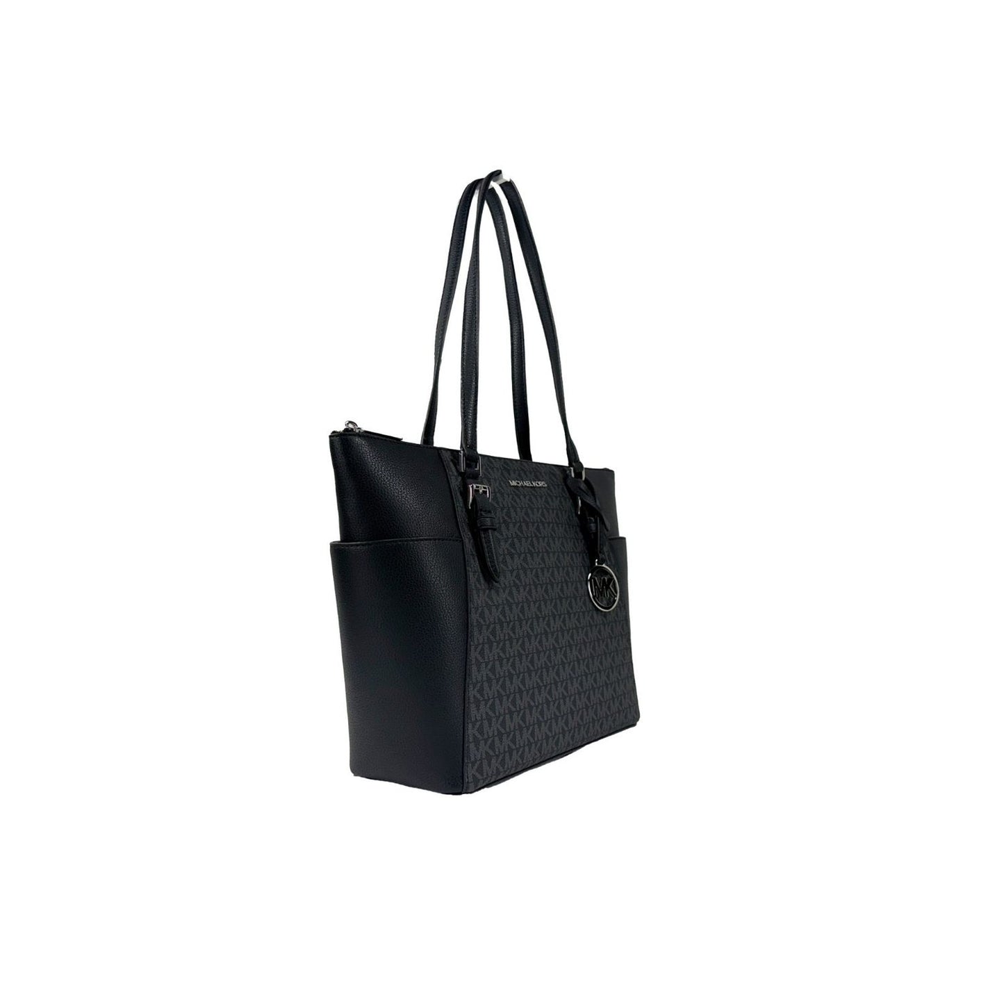 Michael Kors Charlotte Leather Top Zip Tote Bag