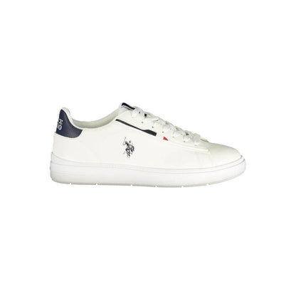 U.S. POLO ASSN. White Polyurethane Men's Sneaker