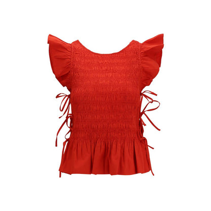 Ganni Multicolor Cotton Blouse