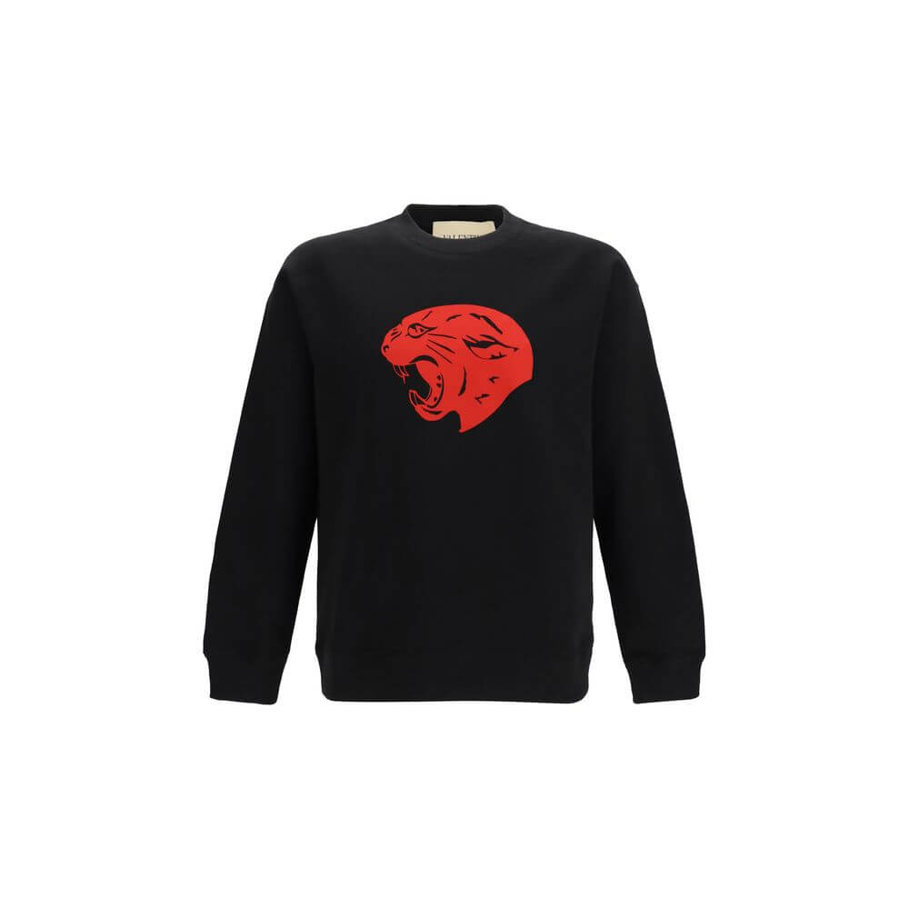 Valentino Black Cotton Sweatshirt