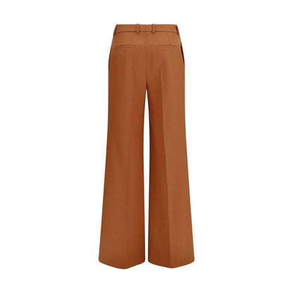 Chloé Orange Cotton Flared Pants