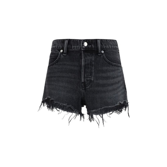 Alexander Wang Black Cotton Short And Mini Shorts
