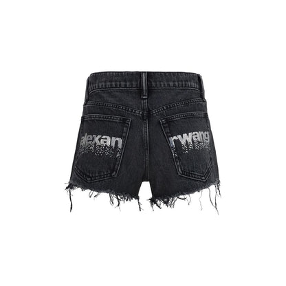 Alexander Wang Black Cotton Bermuda Shorts