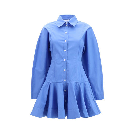 Ganni Blue Cotton Casual Dress