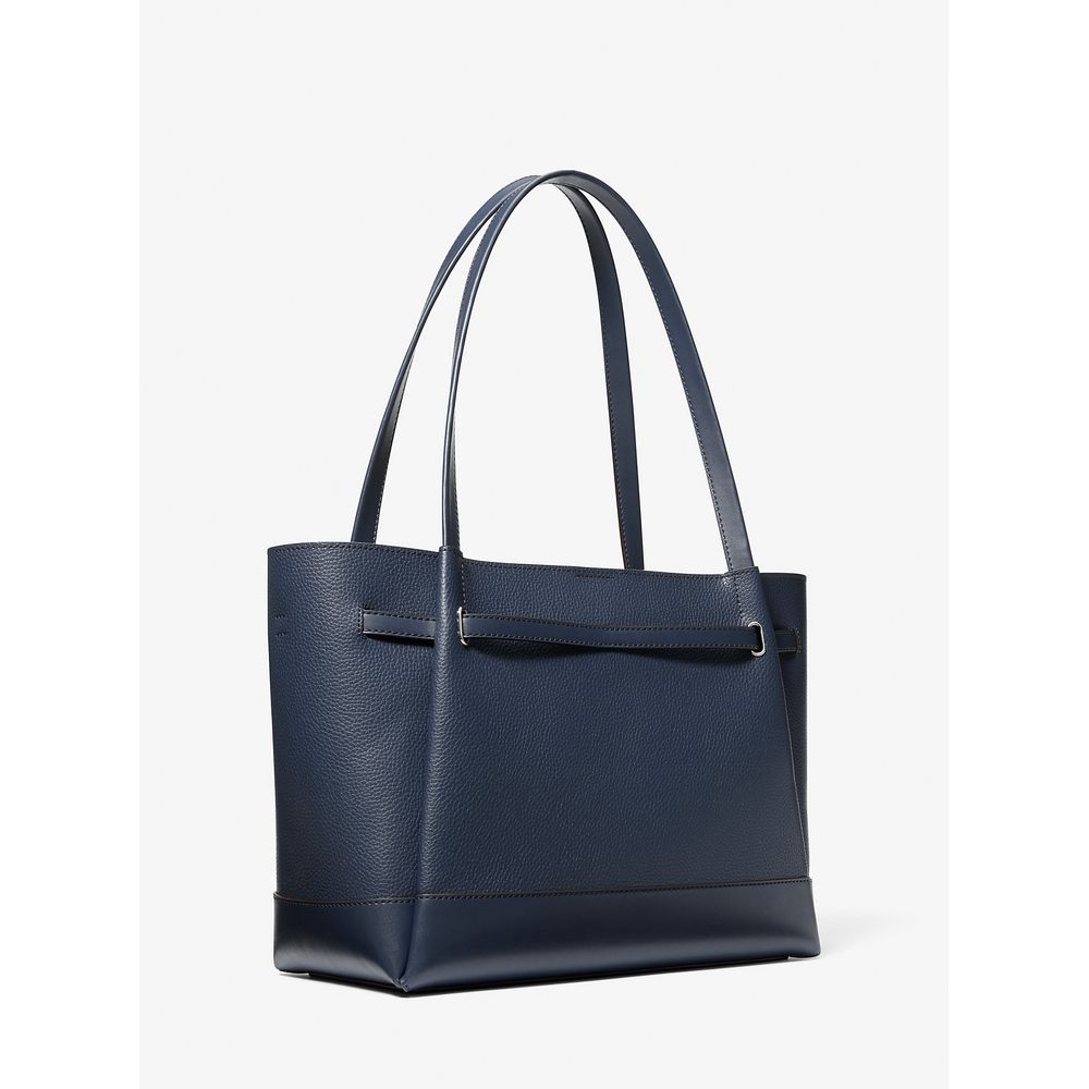 Michael Kors Blue Leather Tote Bag