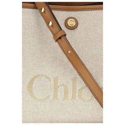 Chloé Beige Fabric Handbag