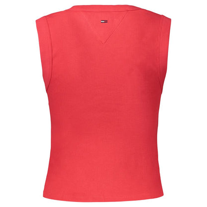 Tommy Hilfiger Red Cotton Women's Tank