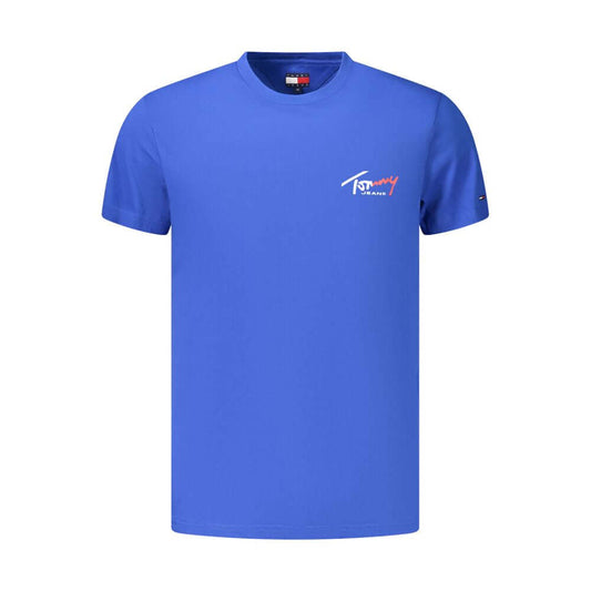 Tommy Hilfiger Blue Cotton Men's T-Shirt