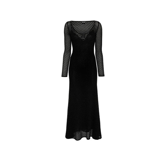 Tom Ford Black Metallic Fibre Casual Dress