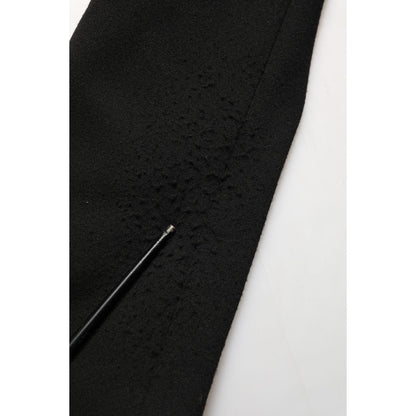Dolce & Gabbana Black Logo Crest SingleBreasted Coat Blazer