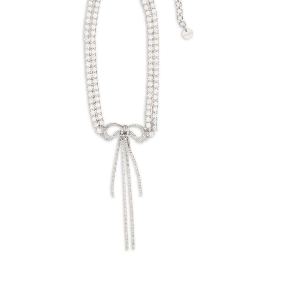 Self-Portrait Silver Brass Necklace