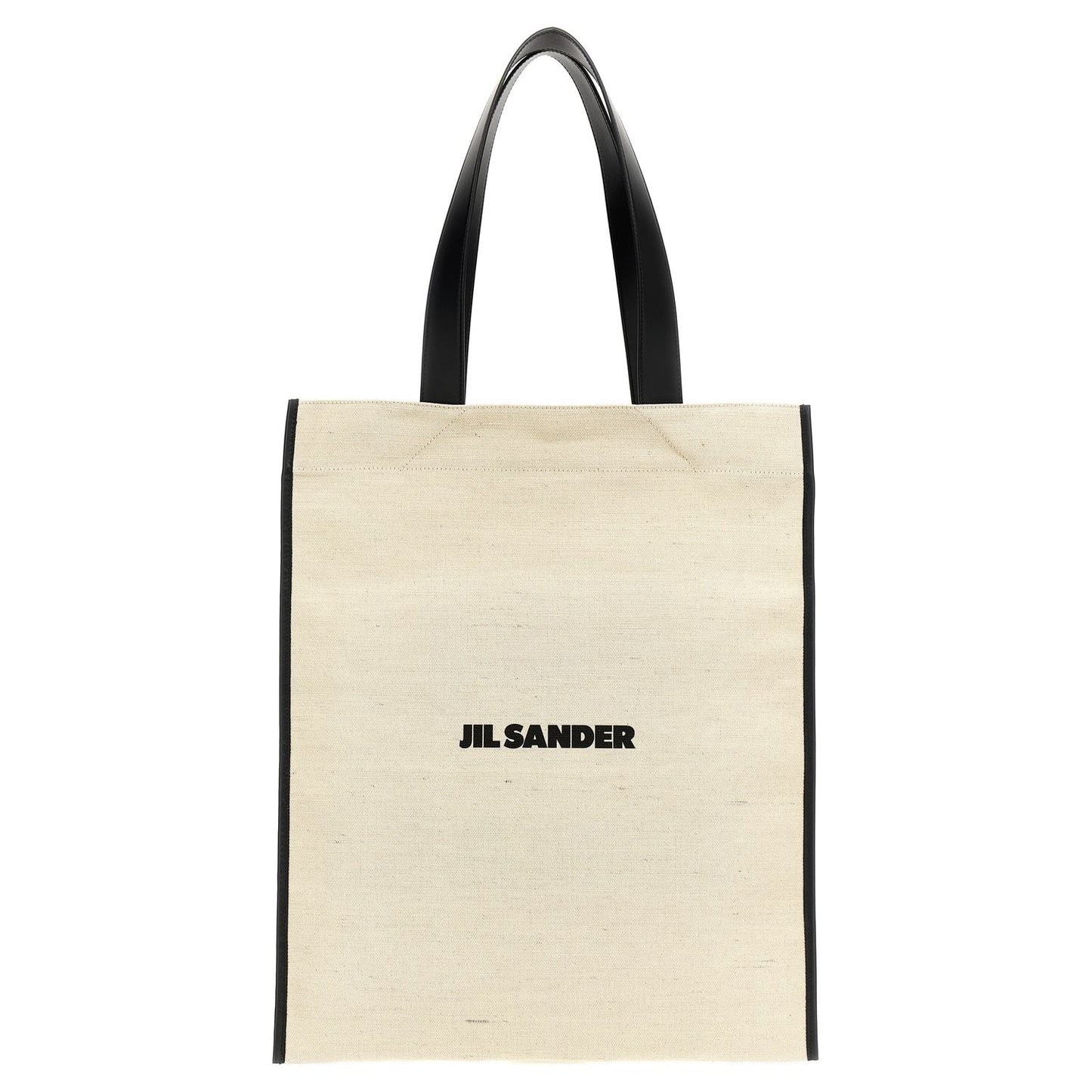 Jil Sander Bicolor Cotton Tote Bag