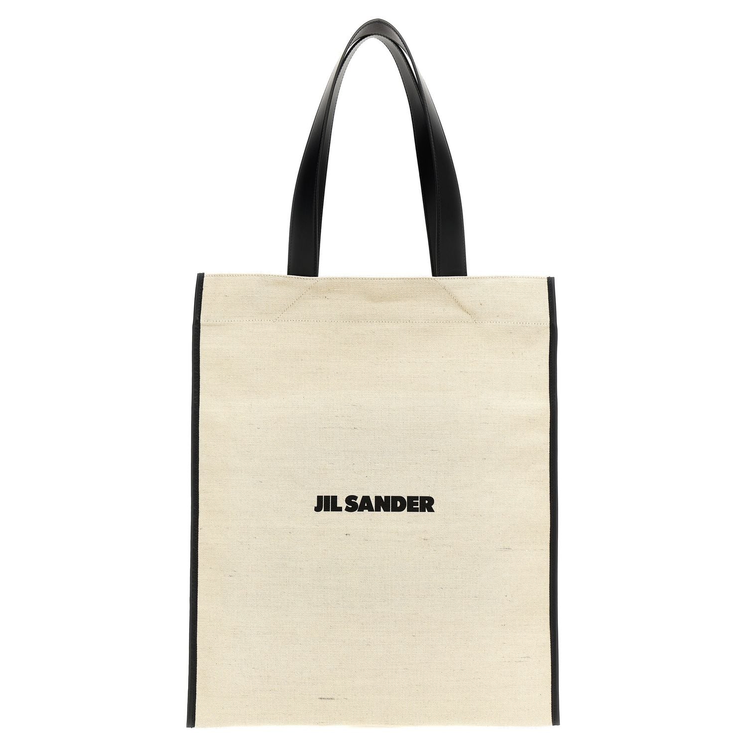 Jil Sander Bicolor Cotton Tote Bag