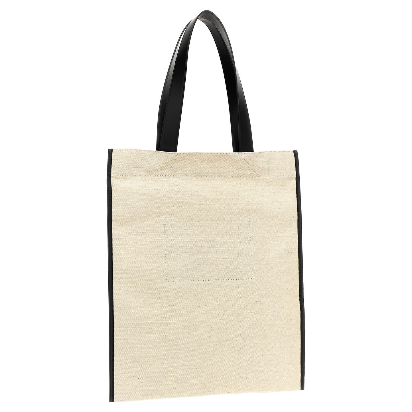 Jil Sander Bicolor Cotton Tote Bag