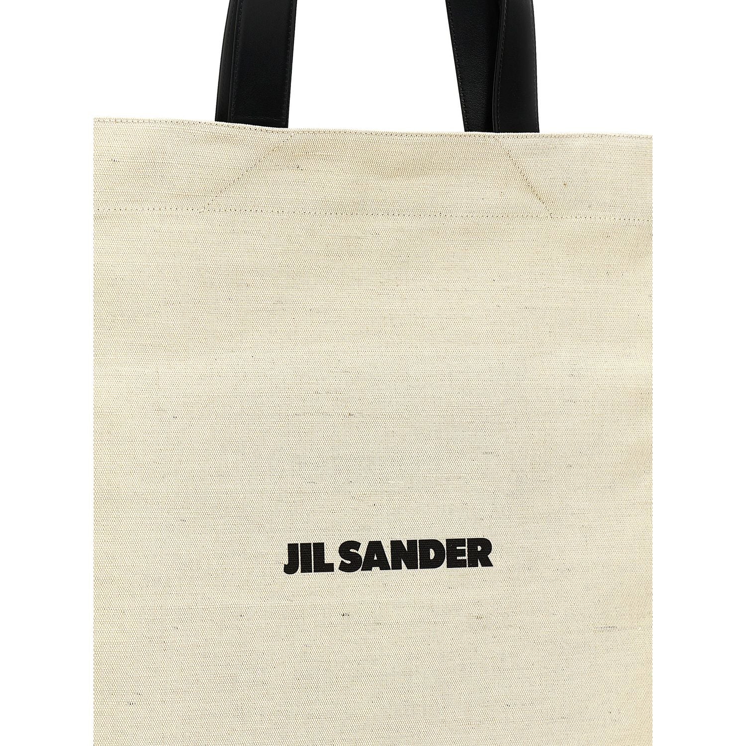 Jil Sander Bicolor Cotton Tote Bag