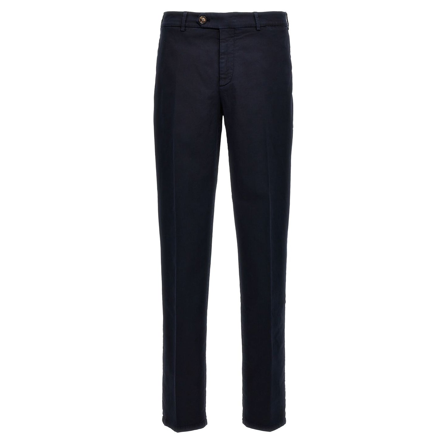 Brunello Cucinelli Blue Cotton Casual Pants