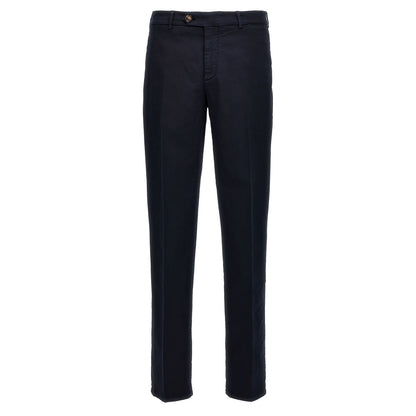 Brunello Cucinelli Blue Cotton Casual Pants