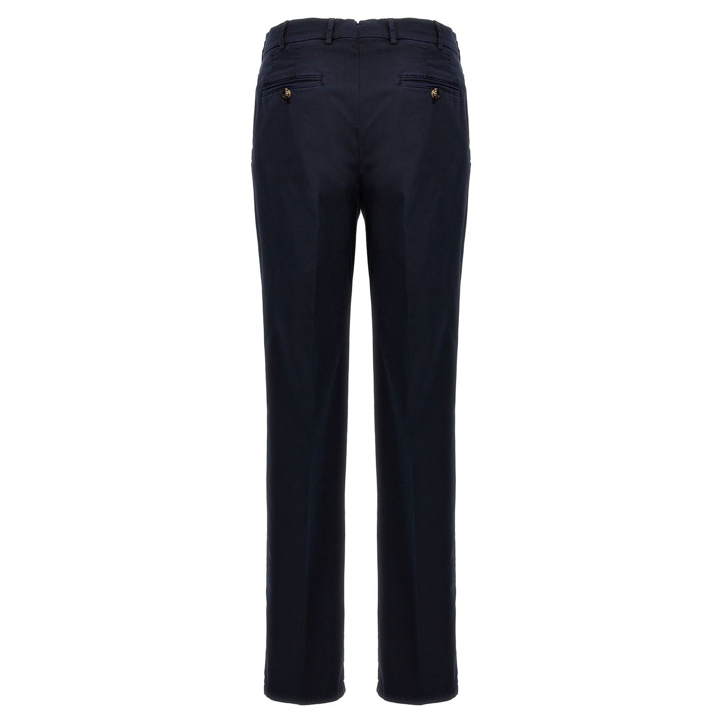 Brunello Cucinelli Blue Cotton Casual Pants