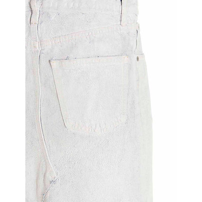 Maison Margiela White Cotton Mini Skirt