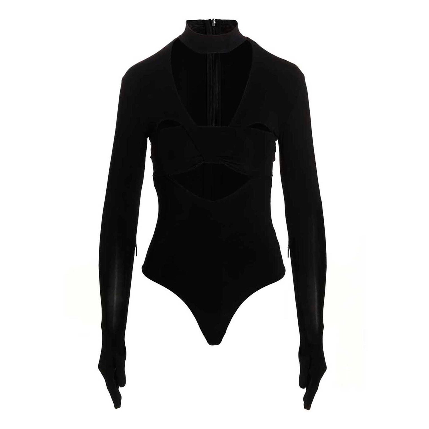 Ambush Black Viscose Bodysuit