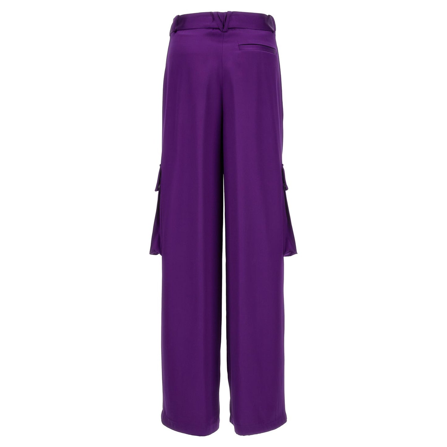 Versace Purple Viscose Cargo Pants