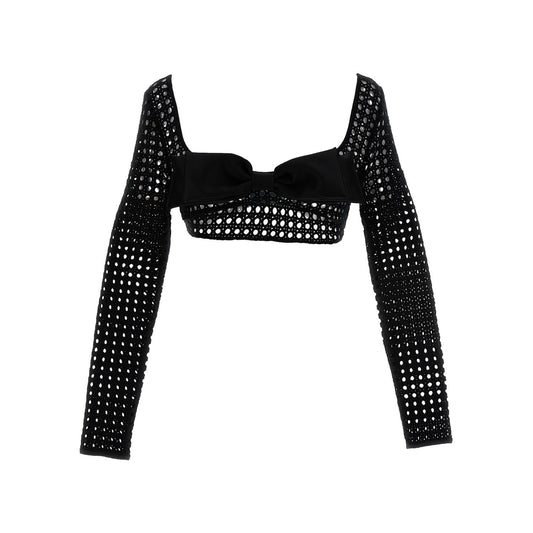 Giambattista Valli Black Polyester Long Sleeve T-Shirt