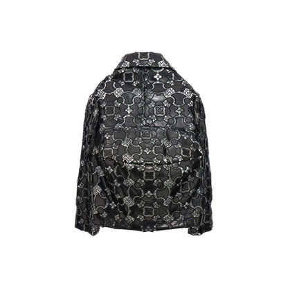 Comme Des Garçons Bicolor Polyethylene Leather Jacket