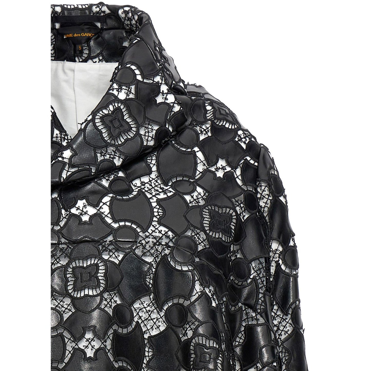 Comme Des Garçons Bicolor Polyethylene Leather Jacket