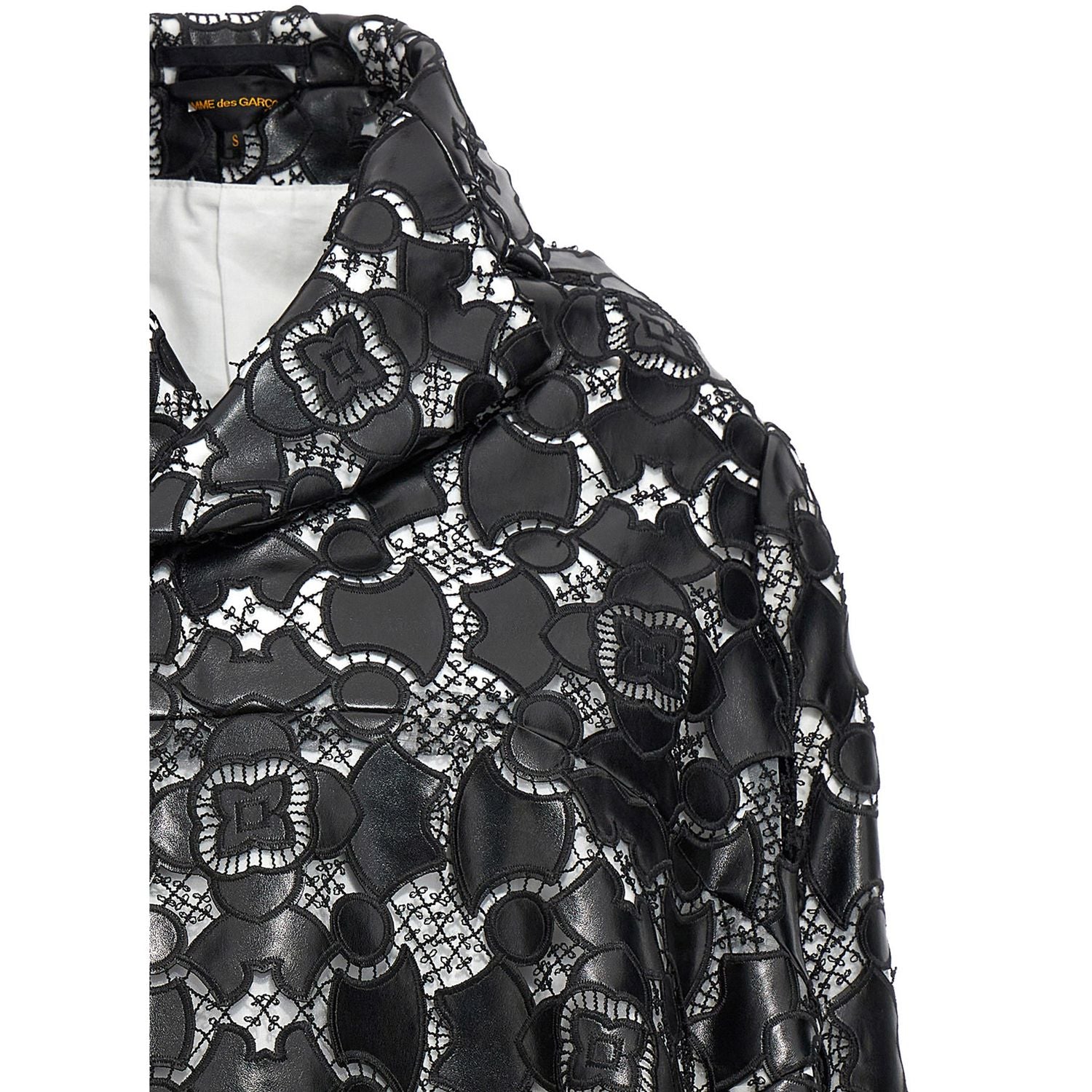Comme Des Garçons Bicolor Polyethylene Leather Jacket