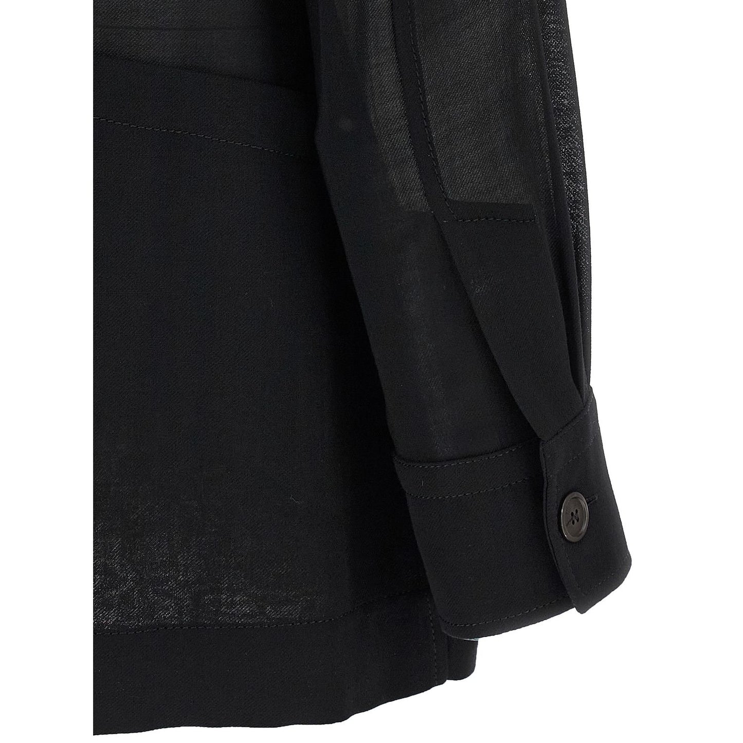 Ferragamo Black Virgin Wool Blouse