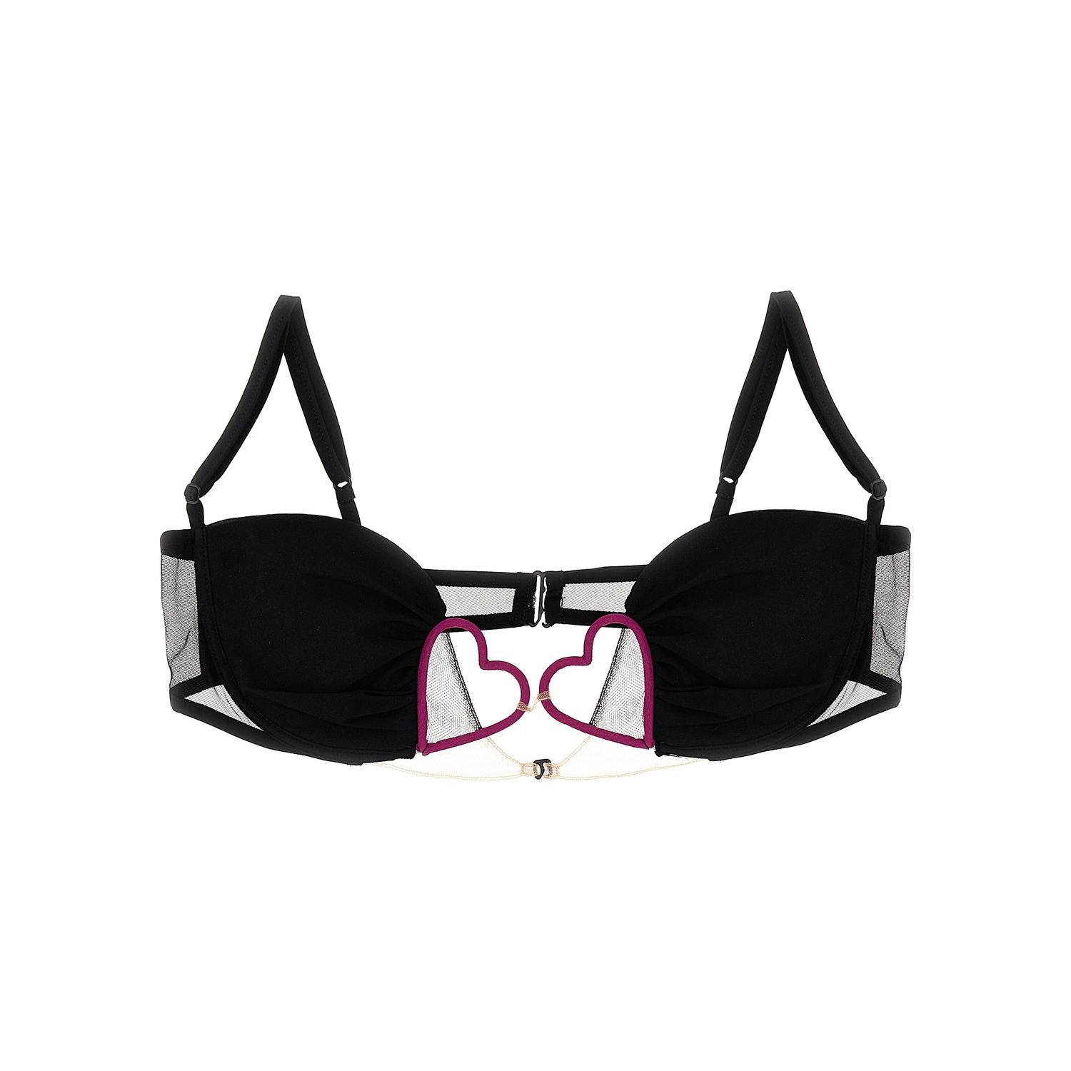 Nensi Dojaka Black Polyamide Bra