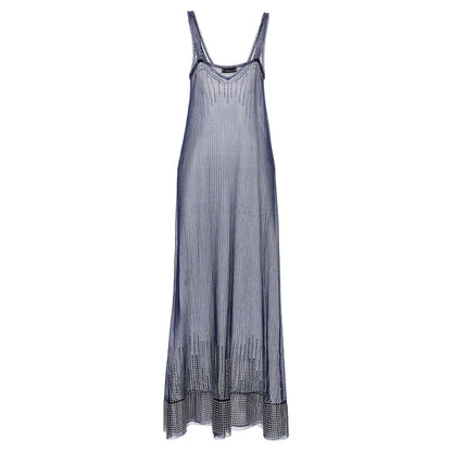 Paco Rabanne Blue Polyamide Long Dress