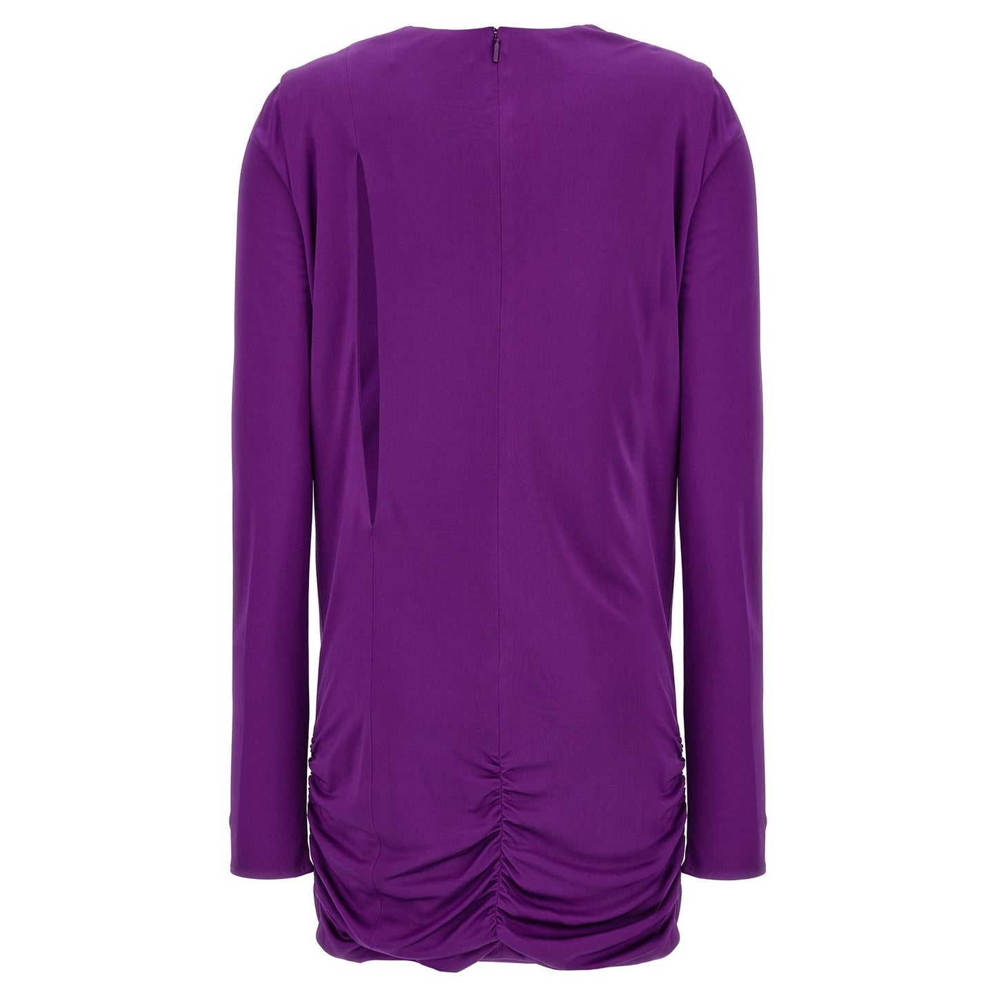 Versace Purple Viscose Short Dress