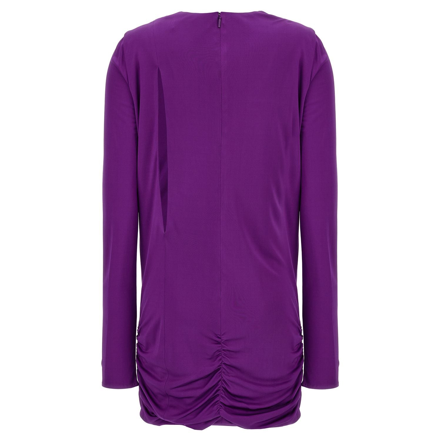 Versace Purple Viscose Short Dress